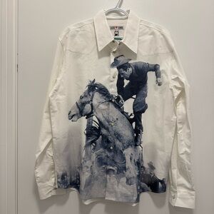 Carne Bollente Men Rodeo print western shirt - Large - NWT